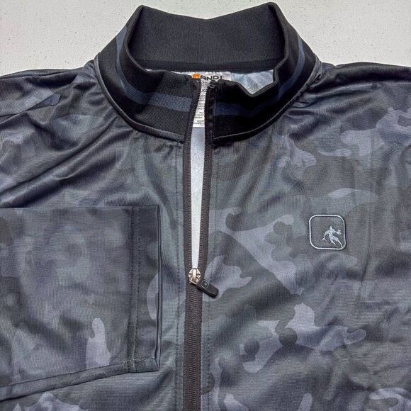 AND1 Camo Jacket Mens Large Black Camouflage Outdoor Athletic Basketball Gym Run - Picture 12 of 13